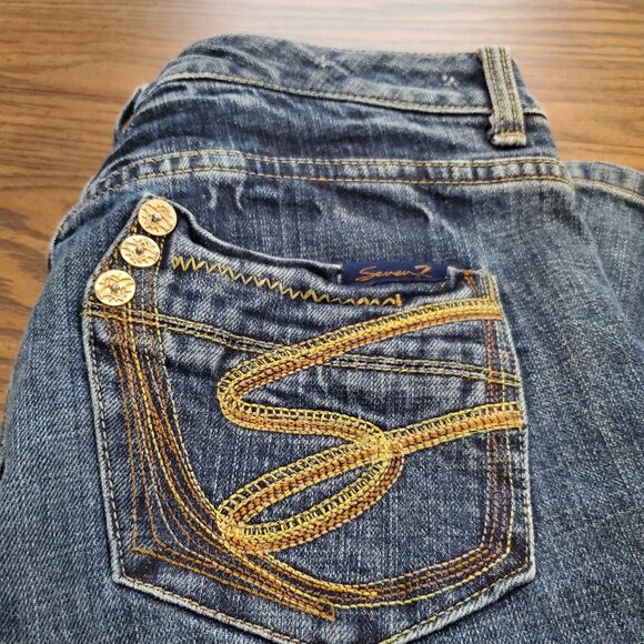 Seven 7 Boot Cut Jeans with detailed back pocket and design - 31 - Picture 2 of 9